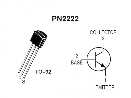 Transistor PN2222A NPN 40V / 1A